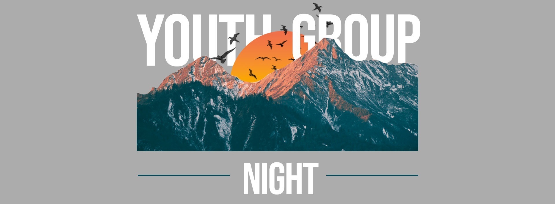 youth group night banner